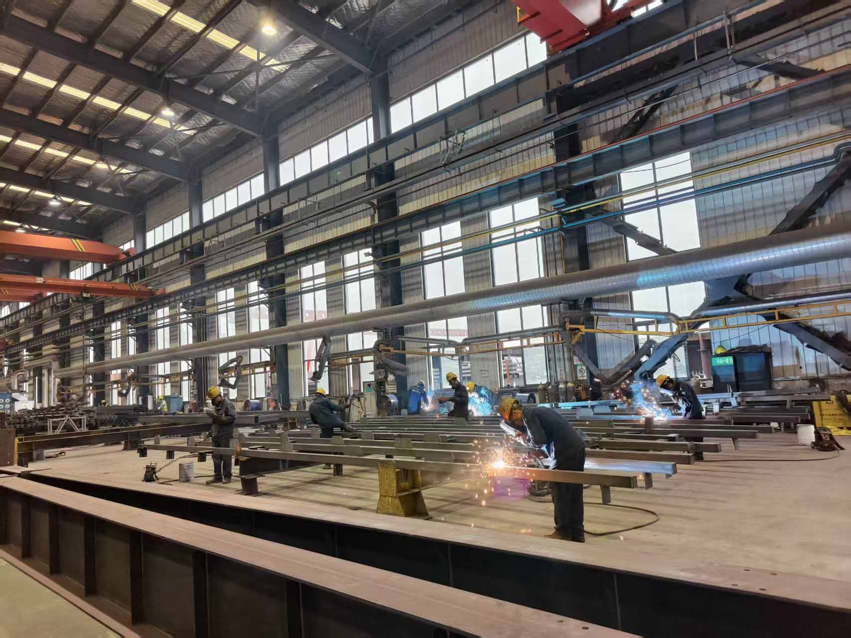 Heavy Steel Fabrication application showing structural steel use in the relevant project.