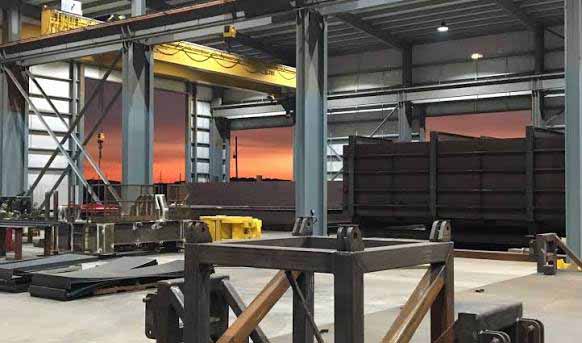 Custom Steel Structures steel structure showing the overall building or component configuration.