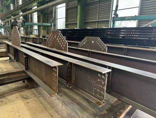Custom Steel Structures application showing structural steel use in the relevant project.