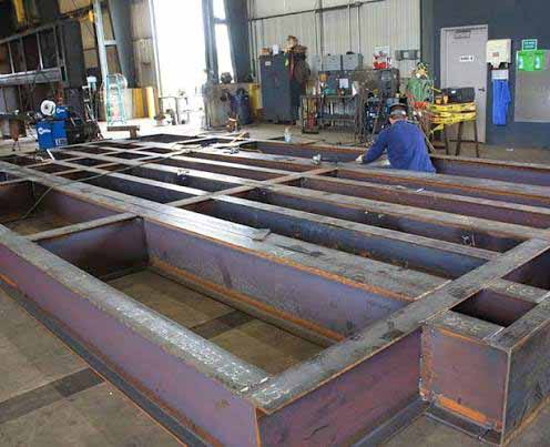 Custom Steel Structures main steel components and structural connection details.