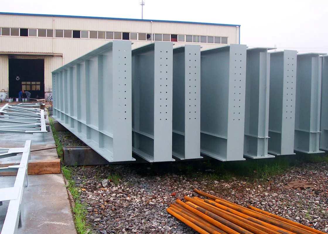 Welded H Beam application showing structural steel use in the relevant project.