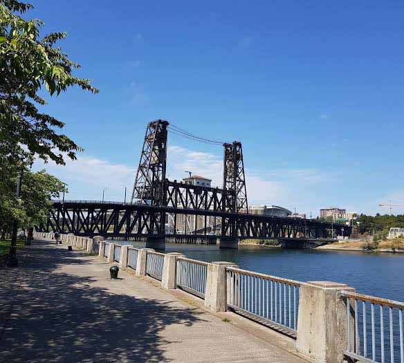 Steel Truss Bridge application showing structural steel use in the relevant project.