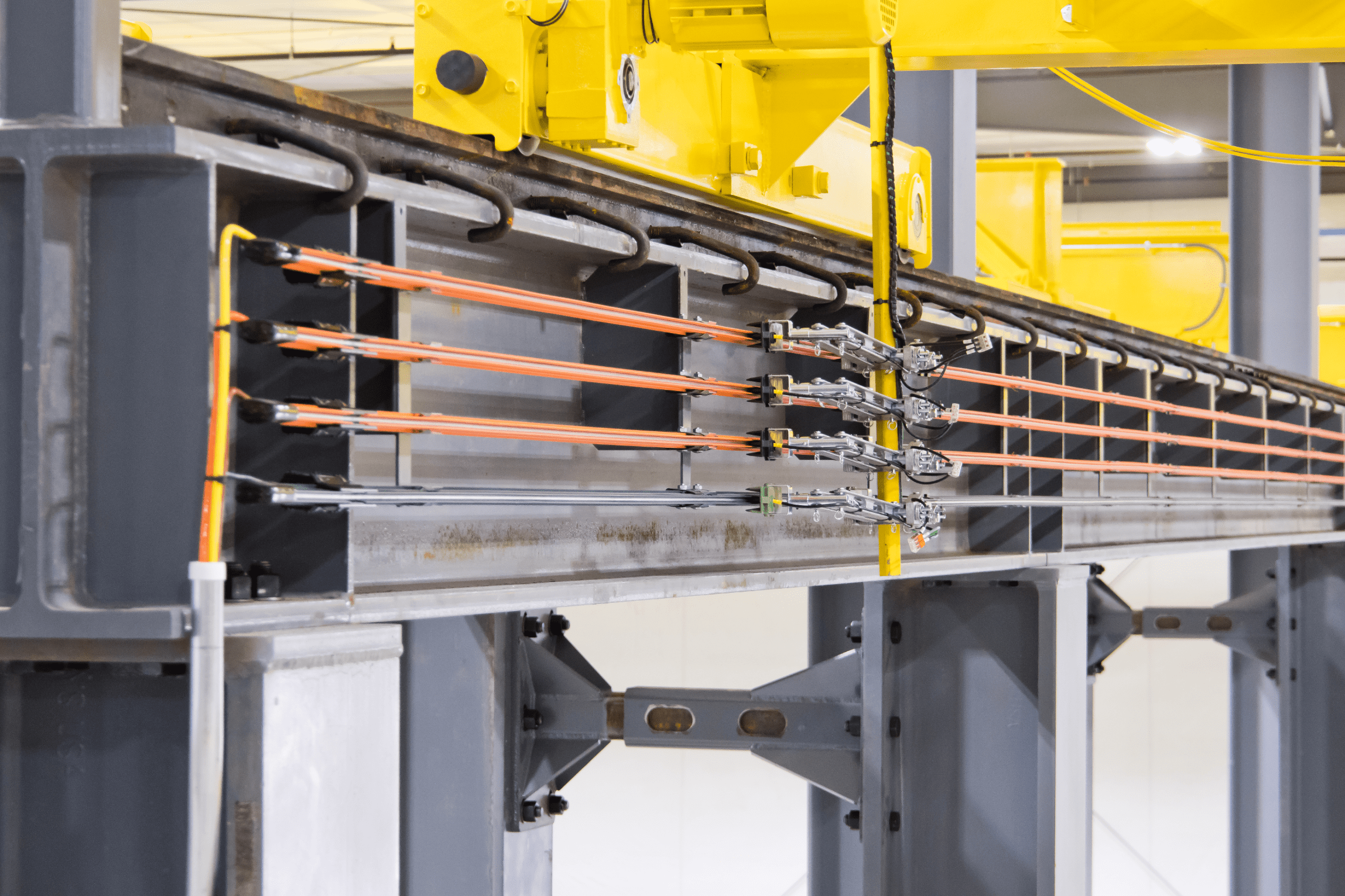 Crane Beam application showing structural steel use in the relevant project.