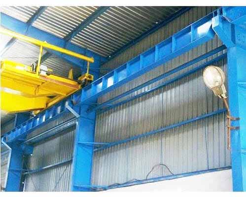 Crane Beam steel structure showing the overall building or component configuration.