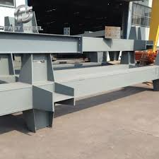 Welded H Beam main steel components and structural connection details.