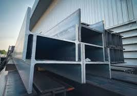 Welded H Beam steel structure showing the overall building or component configuration.