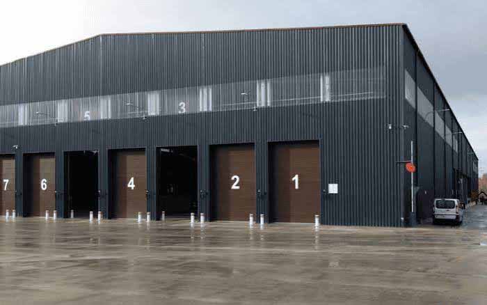 Cattle Barn steel structure showing key design and fabrication features.