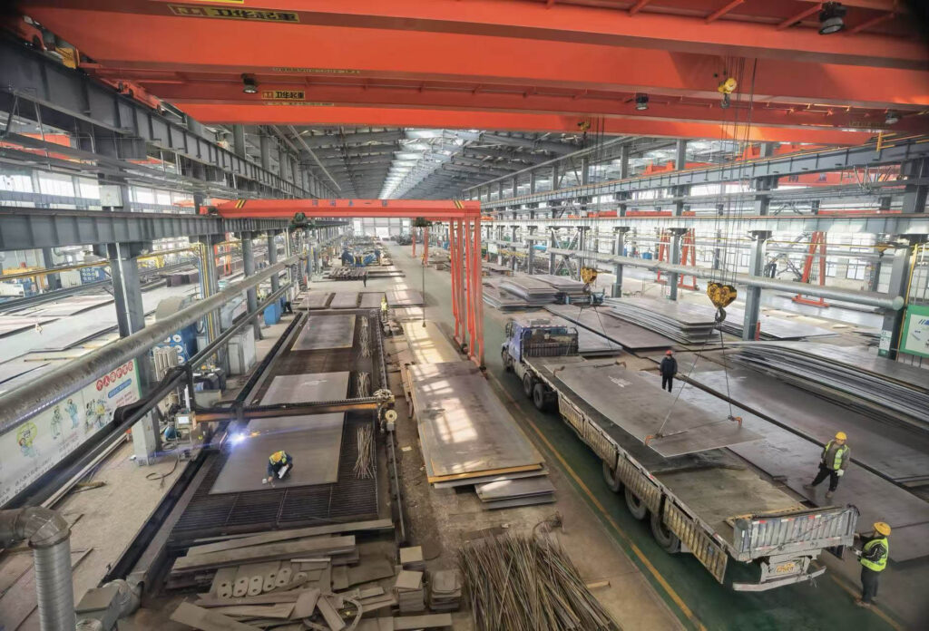 Structural steel manufacturing base of HFCG Building Tech
