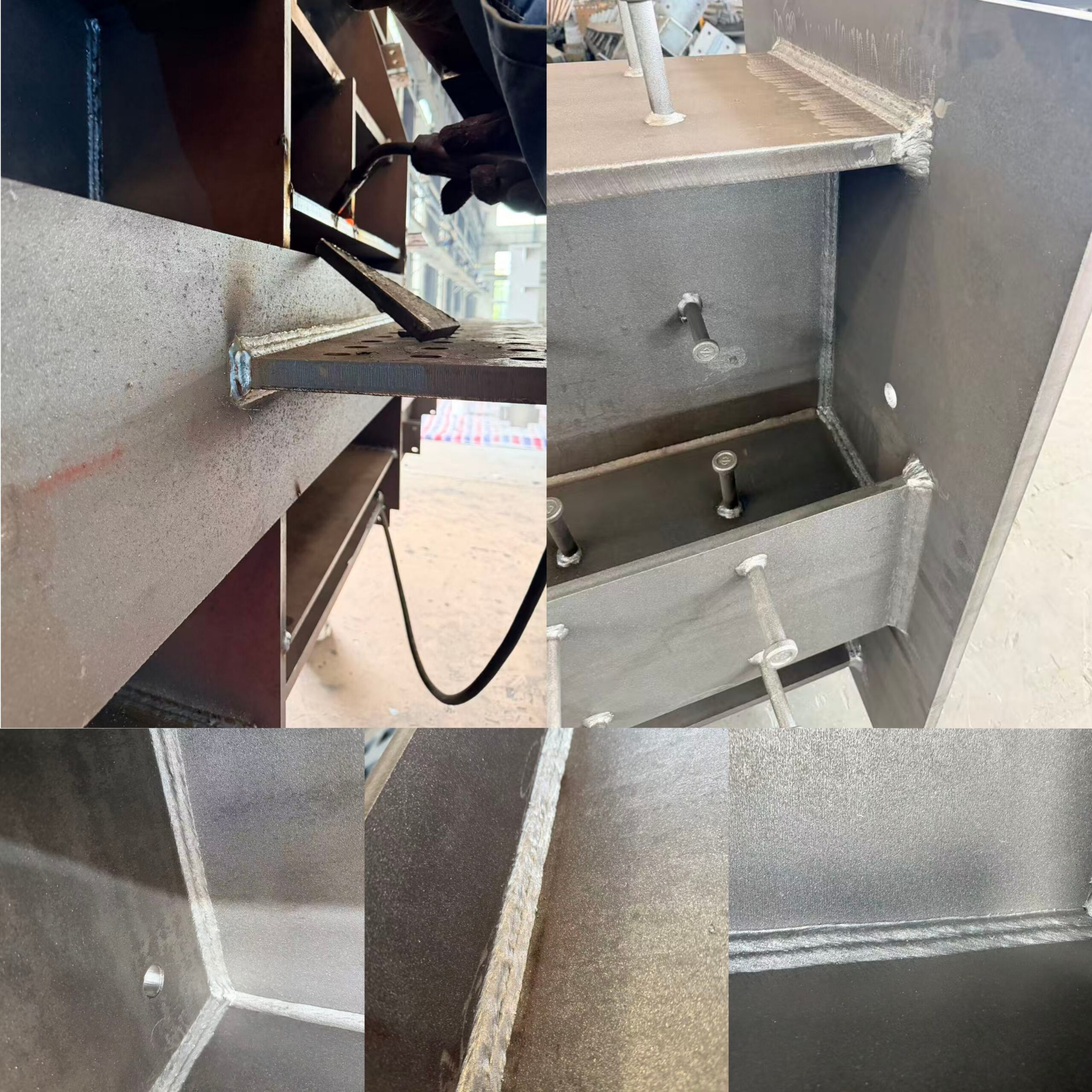 Weld inspection for steel frame members