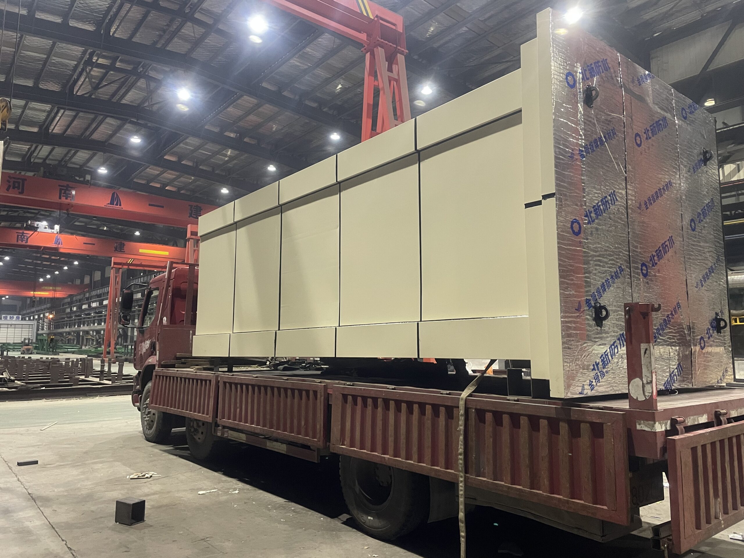 Transport of elevator frame and enclosure components