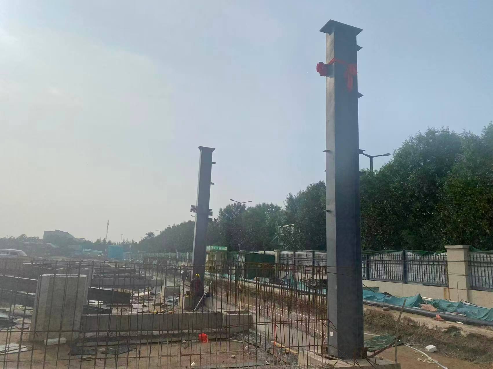 Steel structure of the Qianwei Yangchu No. 2 cold storage building in Xinxiang