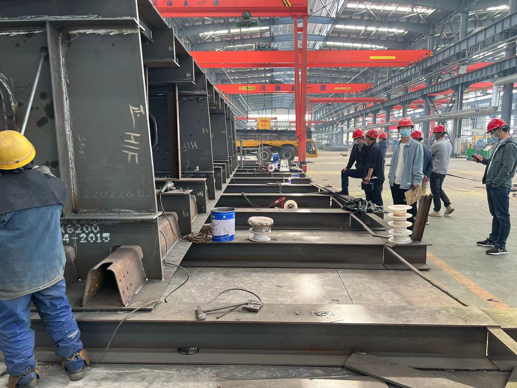 First-piece acceptance record for the Tangyin bridge girder