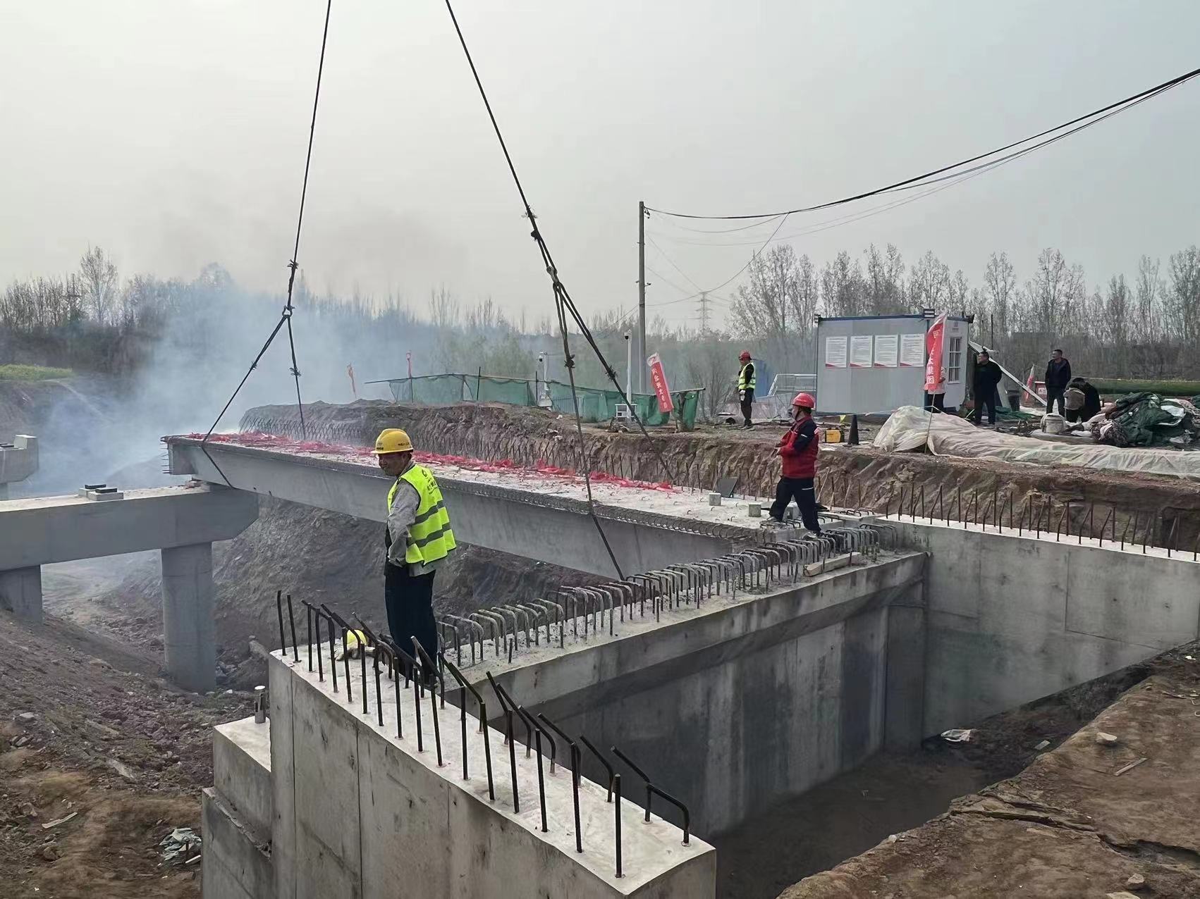 Deck reinforcement and site work at the rural bridge
