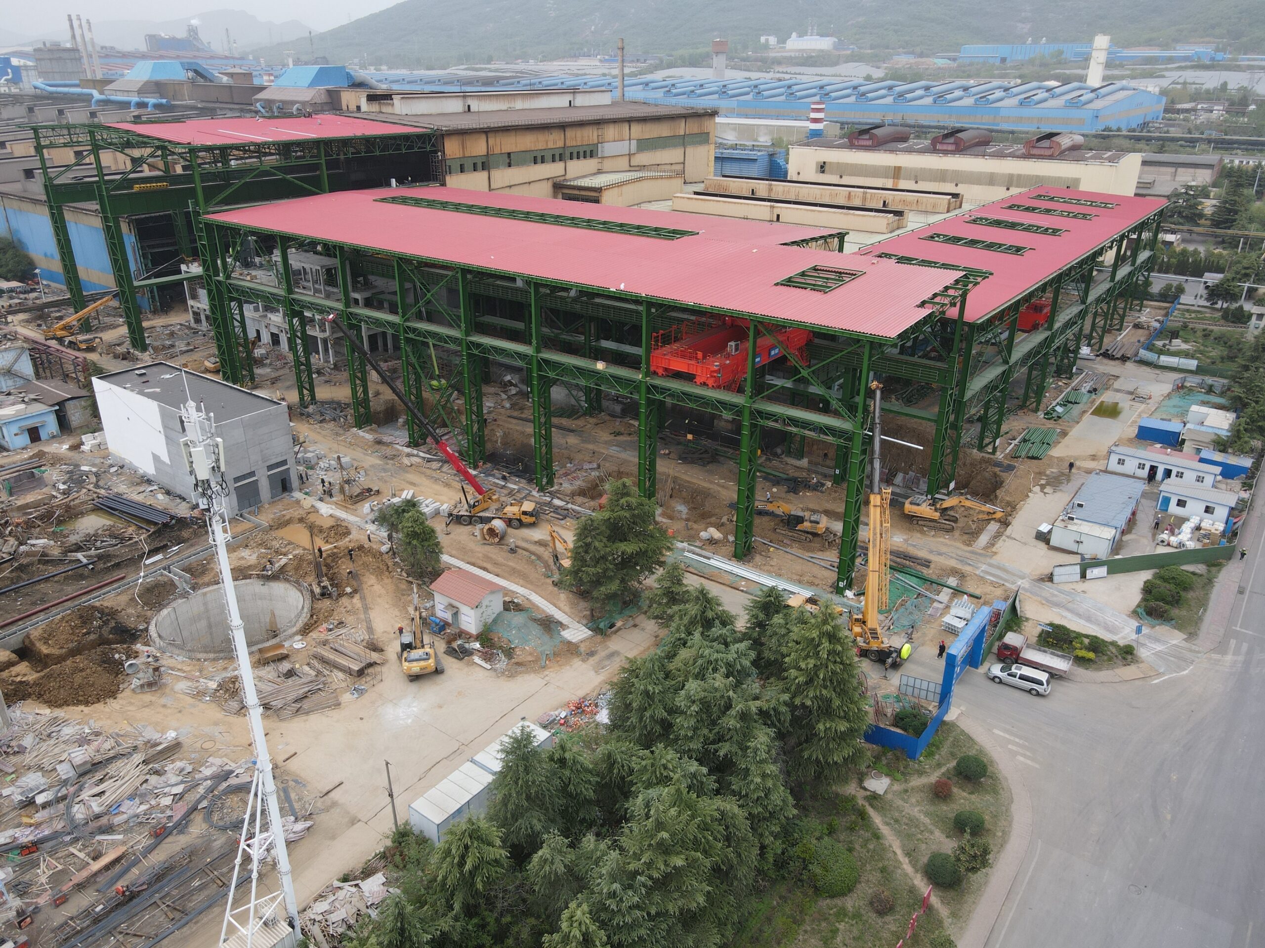 Wuyang Steelworks Continuous Caster Workshop Heavy Steel Structure