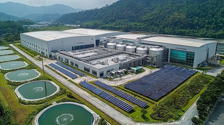 Project reference photograph supplied with the Wuyang steelworks file